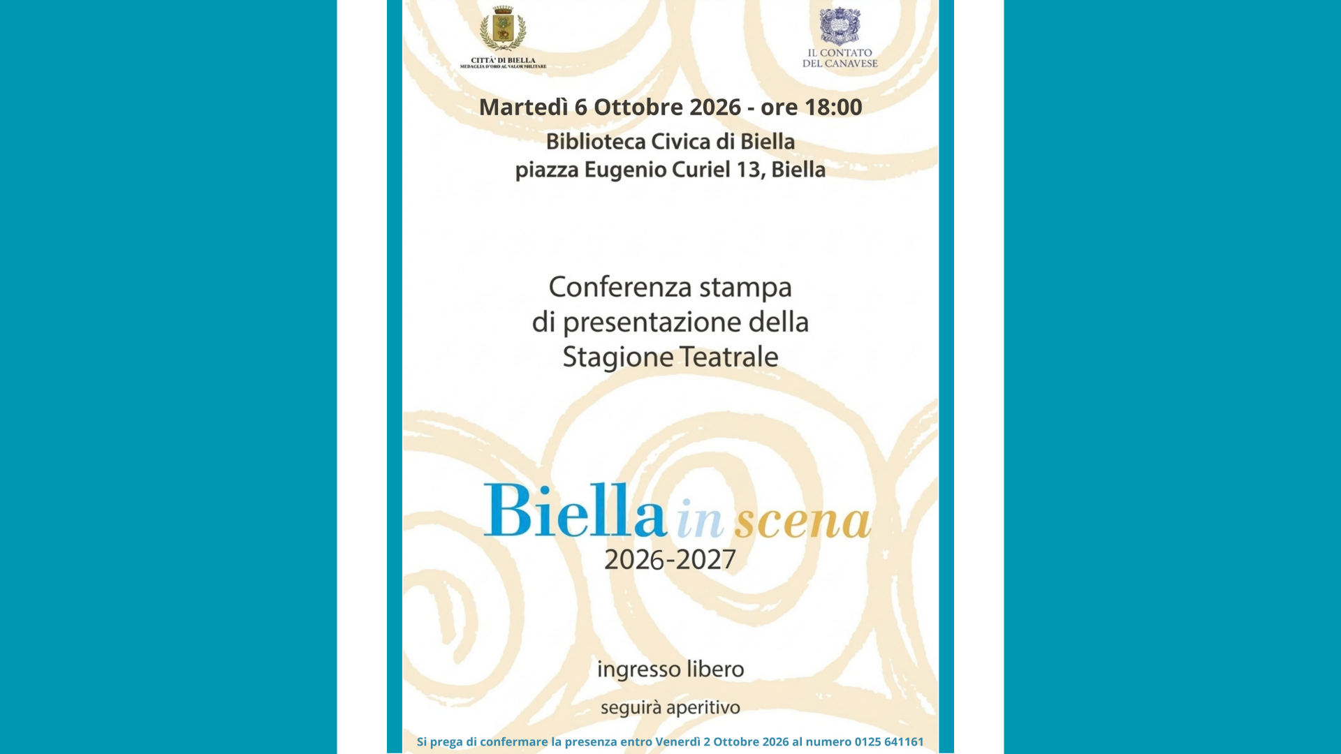 Copertina Conf Stampa Biella 26 27
