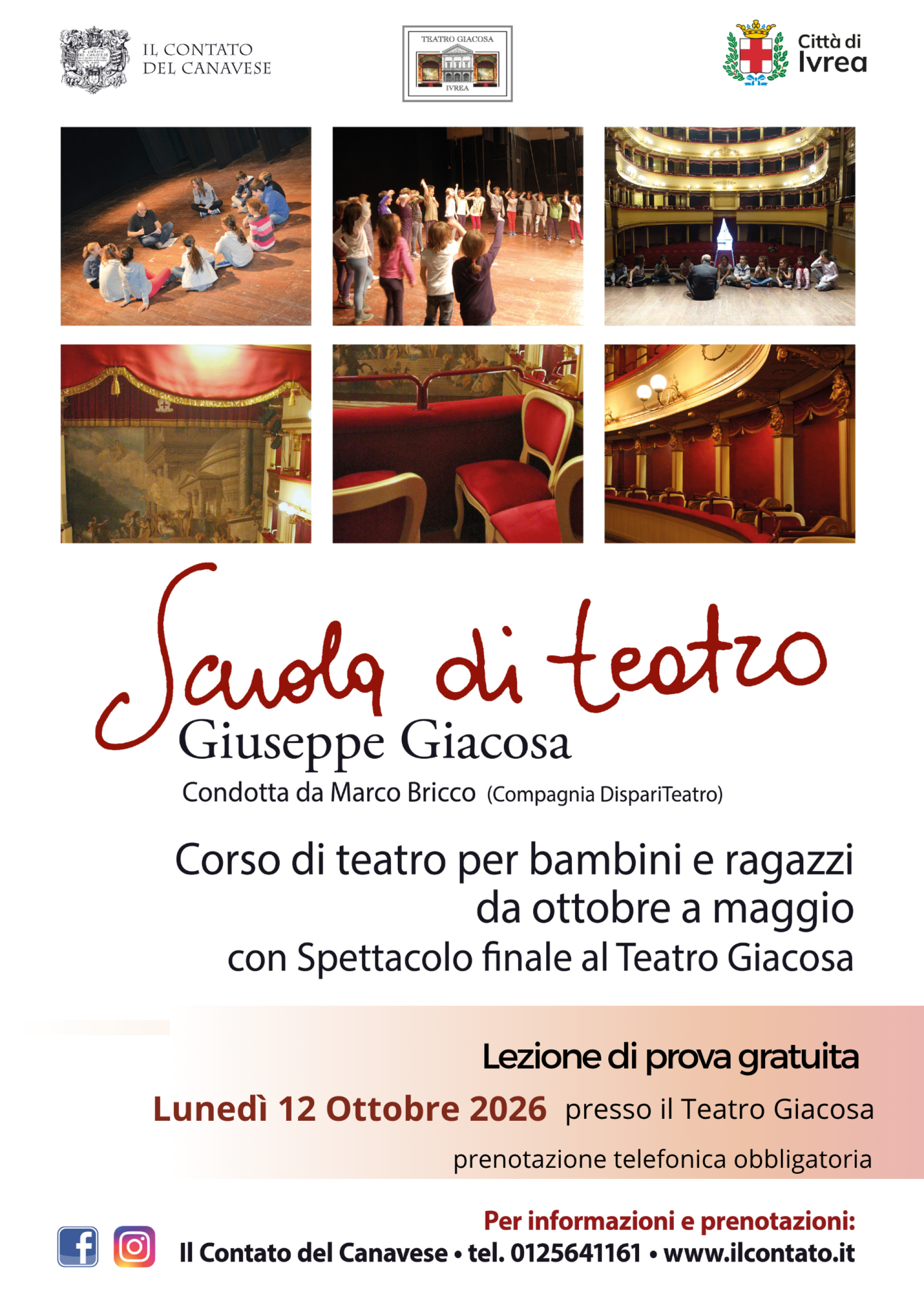 Locandina scuola teatro